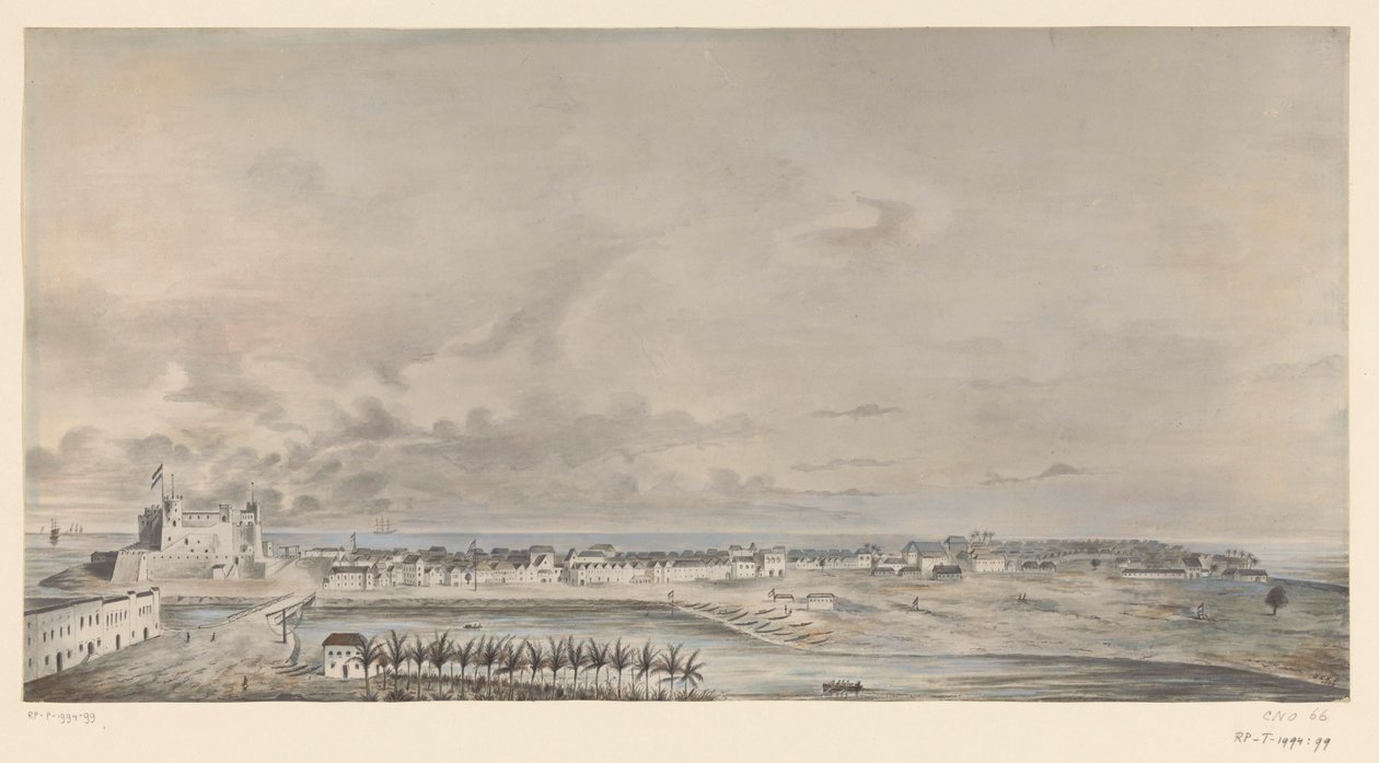 Vue du Fort Elmina sur la côte du Ghana - Anonymous