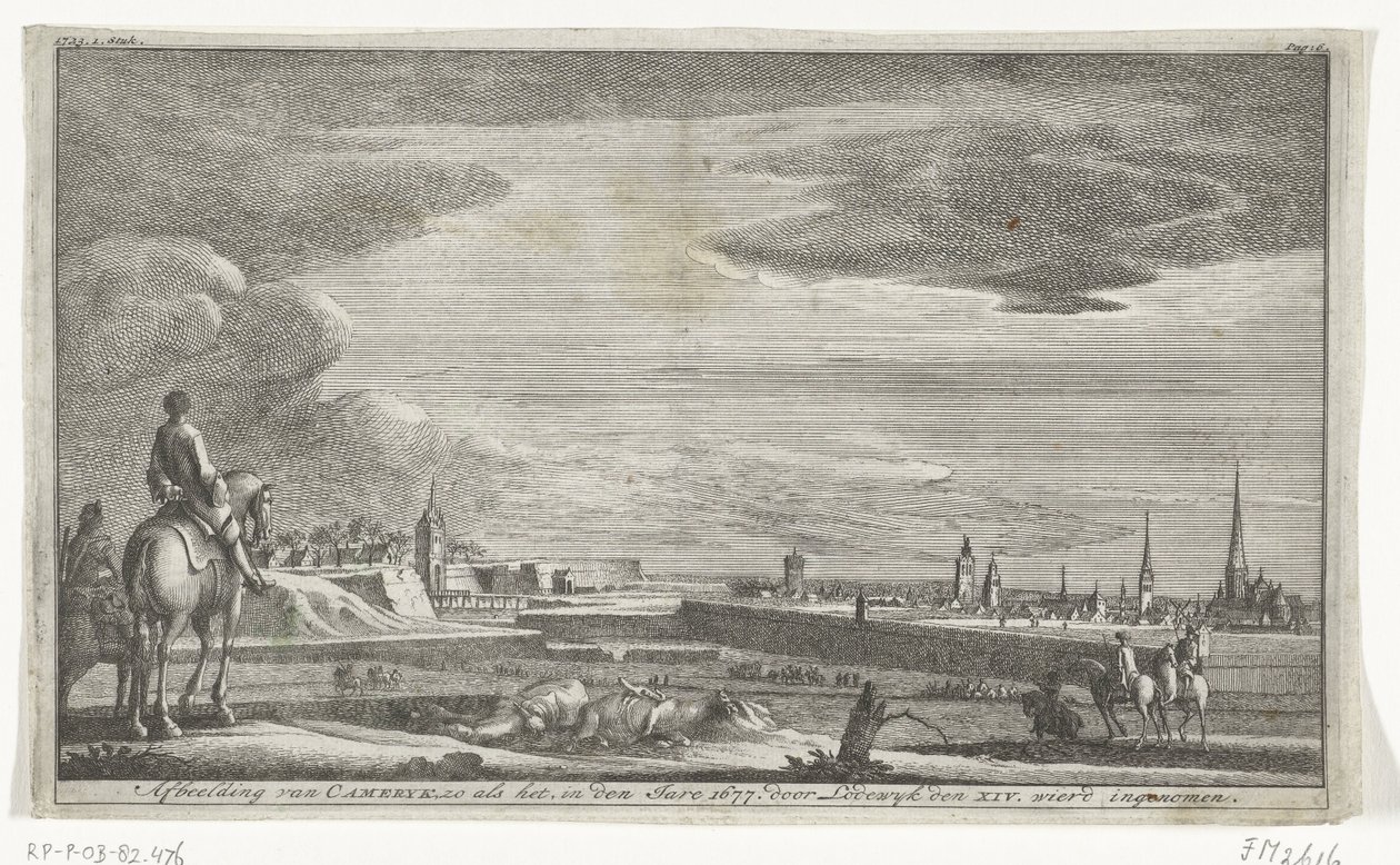 Vue de Cambrai, 1677 - Anonymous