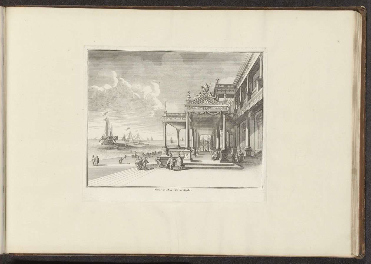 Vue du Palazzo Montalto sur la côte de Naples - Anonymous