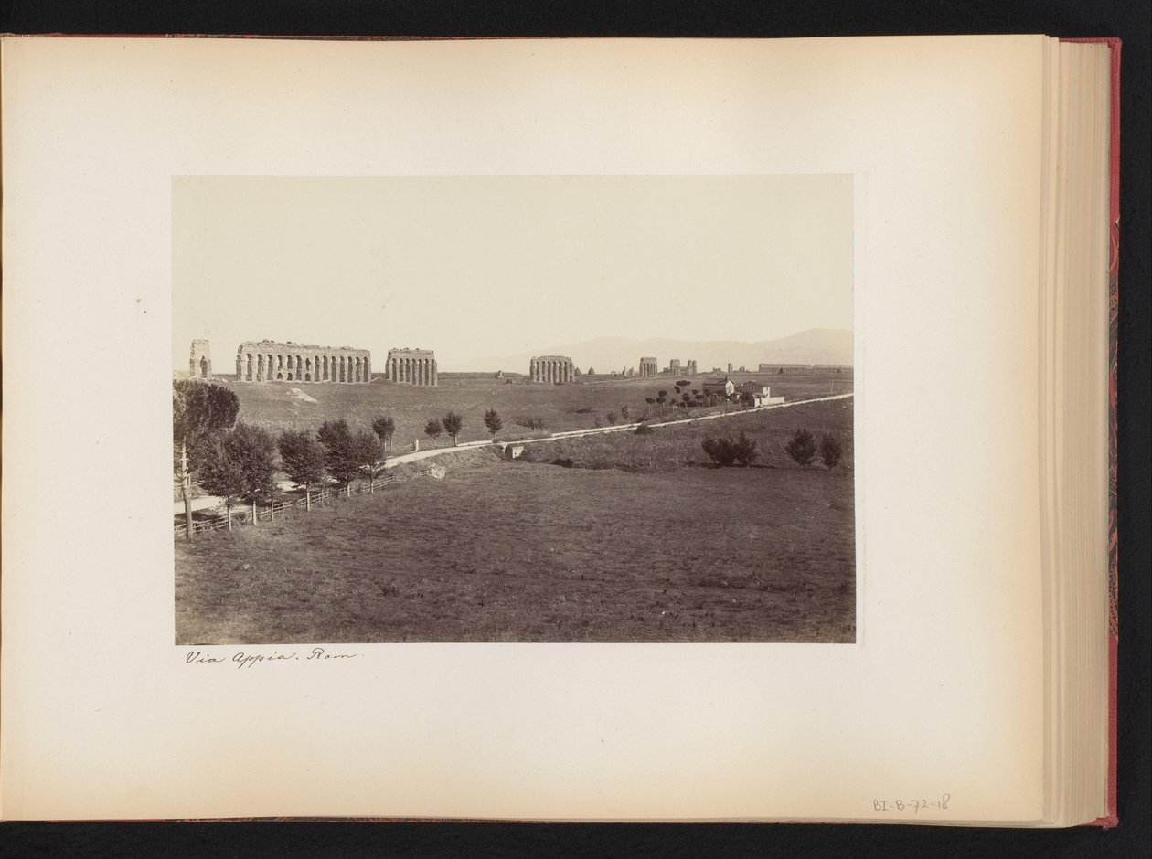 Vue de la Via Appia à Rome, Italie - Anonymous