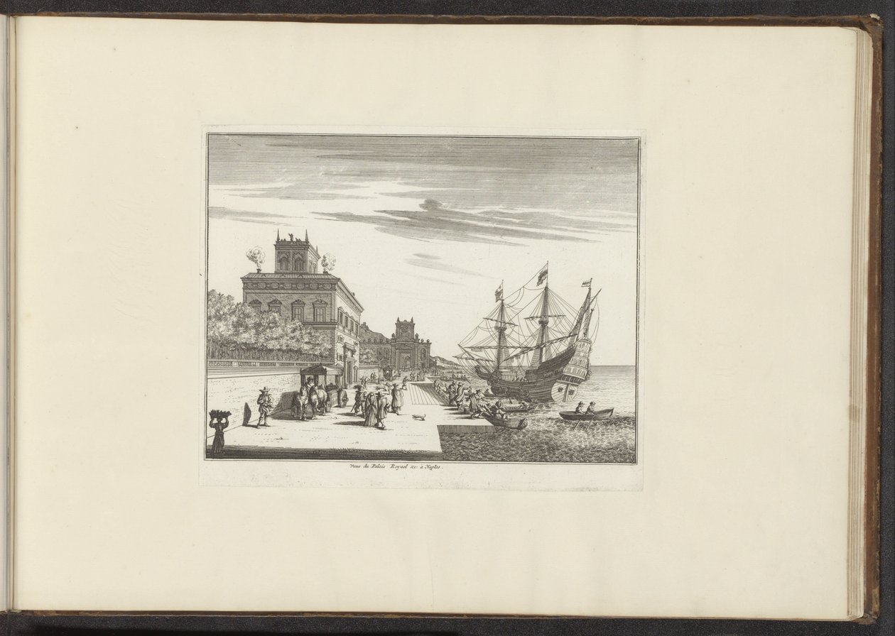 Vue du Palais Royal à Naples - Anonymous