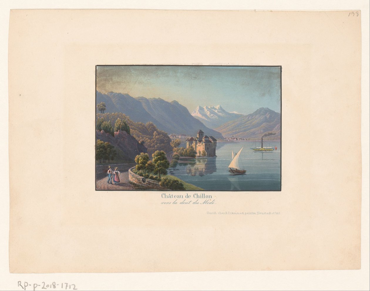 Vue sur le château de Chillon - Anonymous