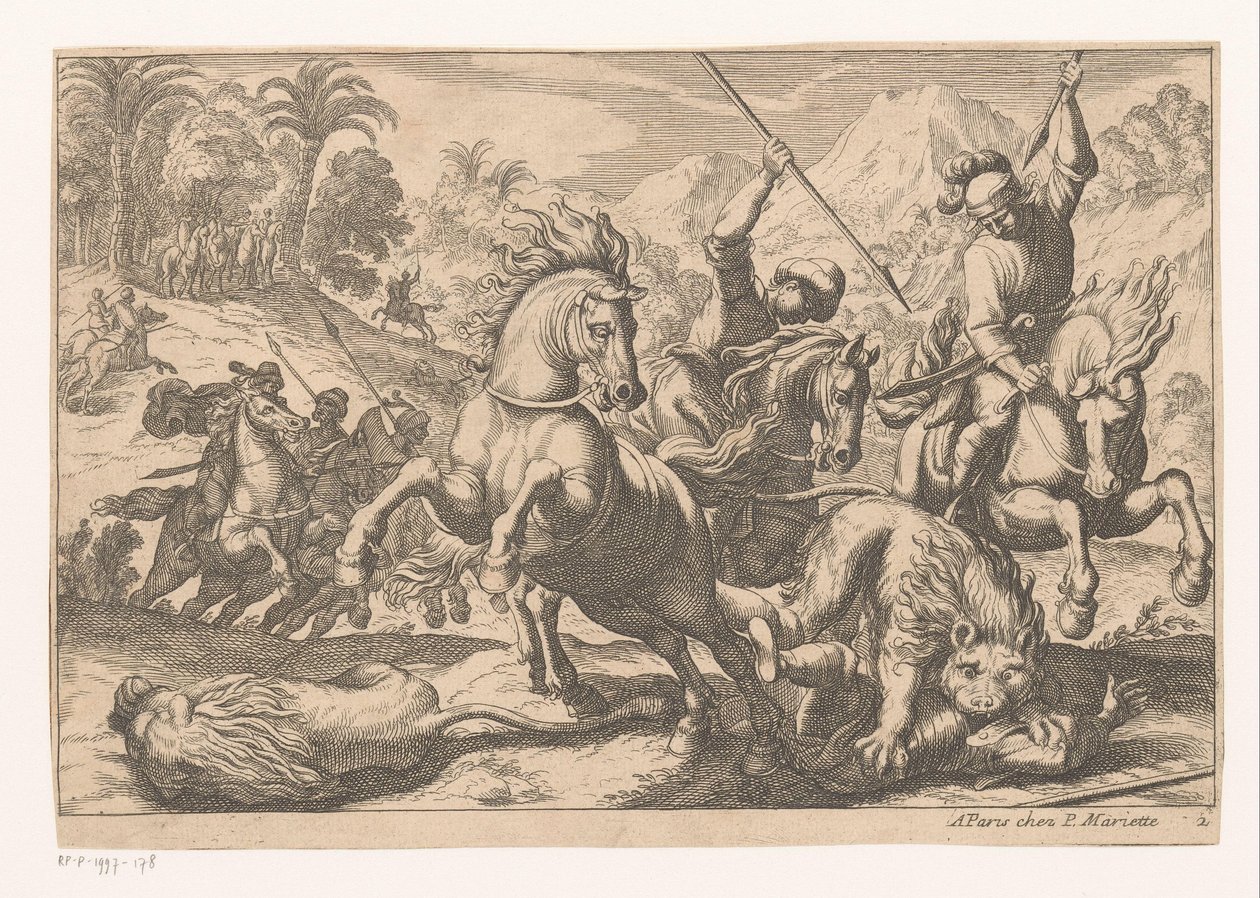 Chasse aux lions - Anonymous