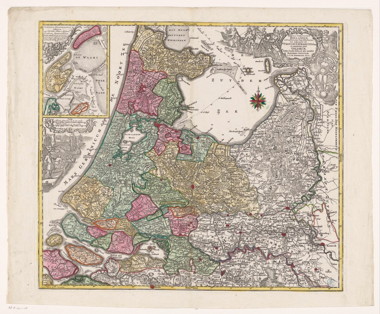 Carte de Hollande, Utrecht et une partie de Gelderland - Anonymous