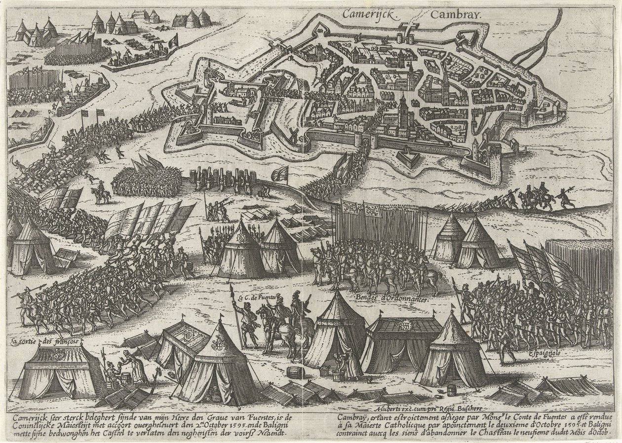 Siège et prise de Cambrai par Fuentes, 1595 - Anonymous