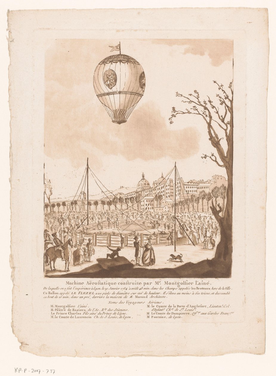 Montgolfière, Le Flezel, de Joseph-Michael Montgolfier l