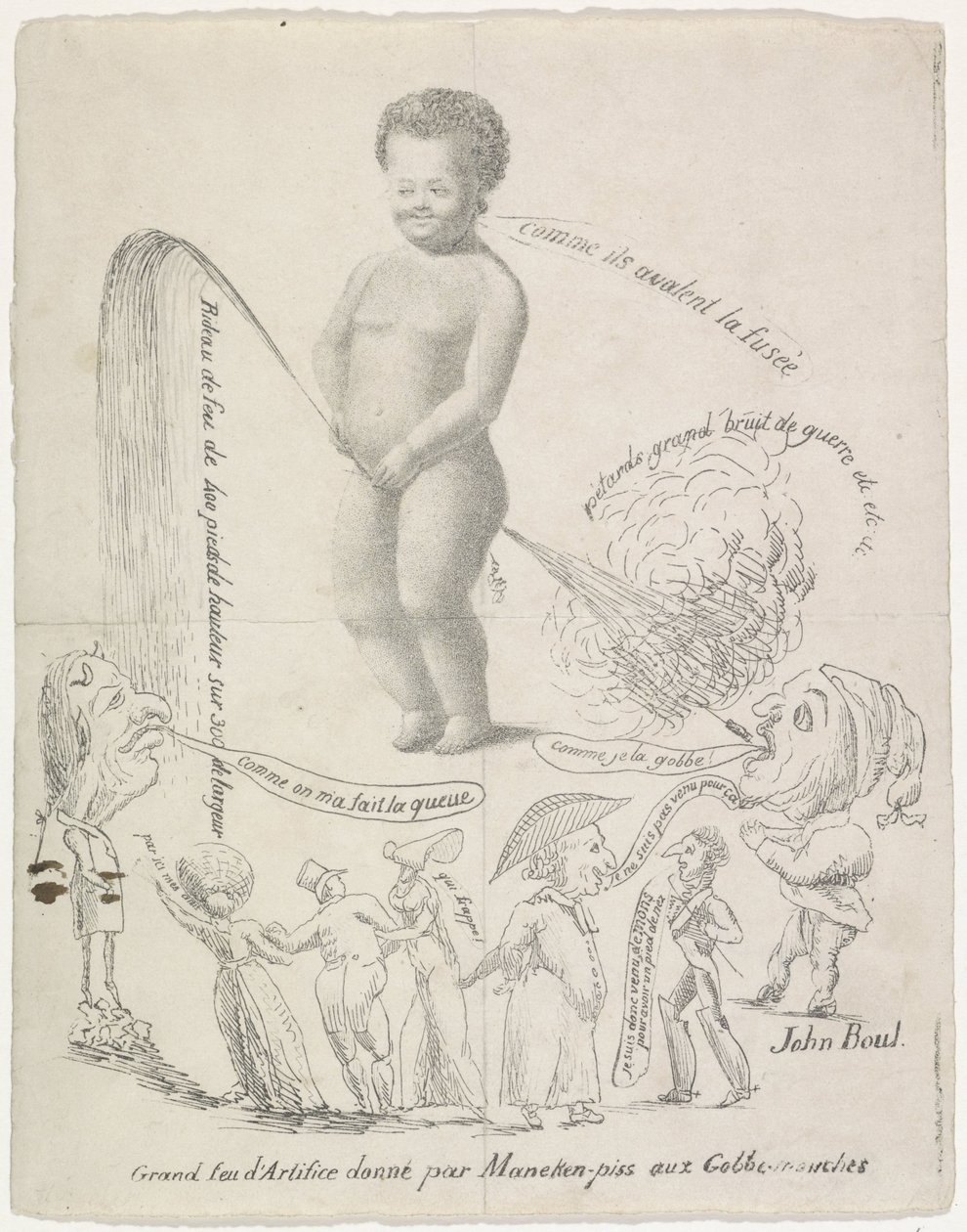 Manneken Pis fait des feux d