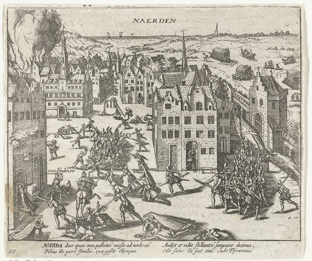 Massacre par les Espagnols à Naarden, 1572 - Anonymous