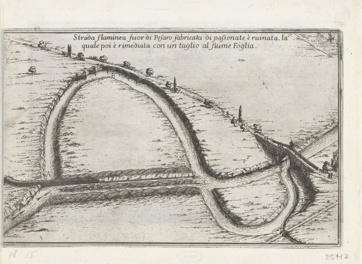 Omleggen van een bocht van een rivier - Anonymous