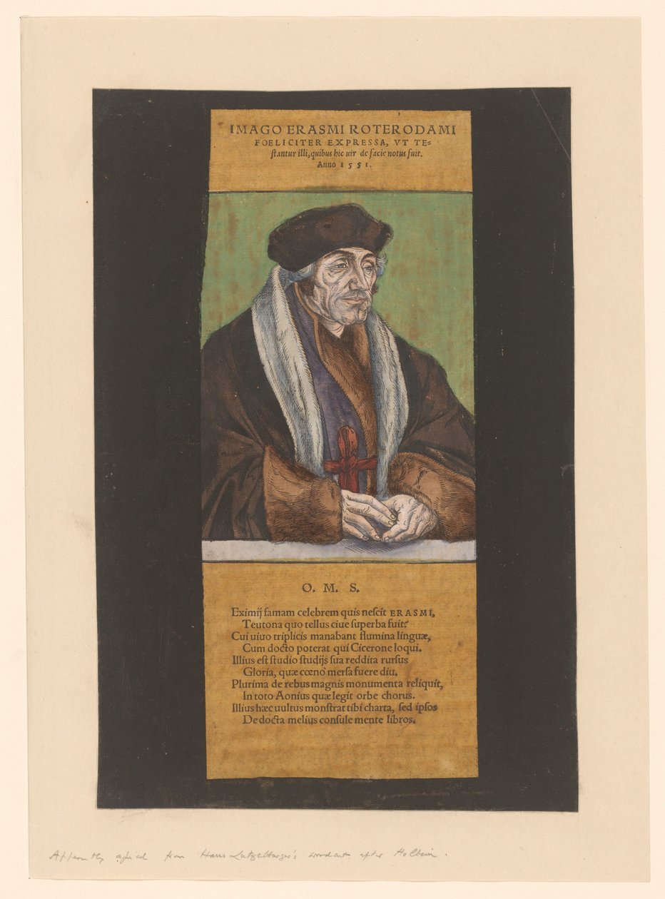 Portrait de Desiderius Erasmus - Anonymous