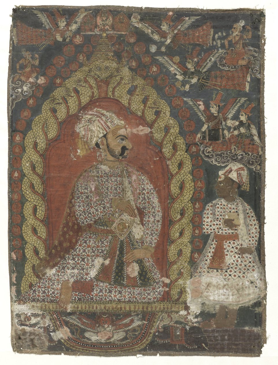 Peinture représentant un prince de la dynastie Malla - Anonymous