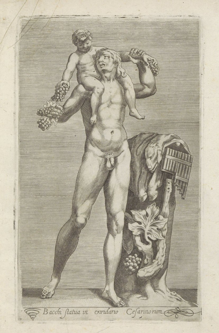 Sculpture de Silène avec le jeune Bacchus sur ses épaules - Anonymous