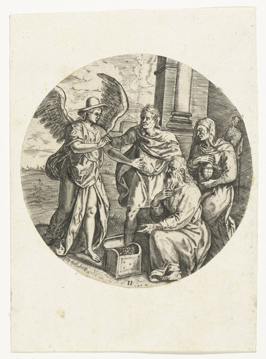 Tobie et son père donnent de l