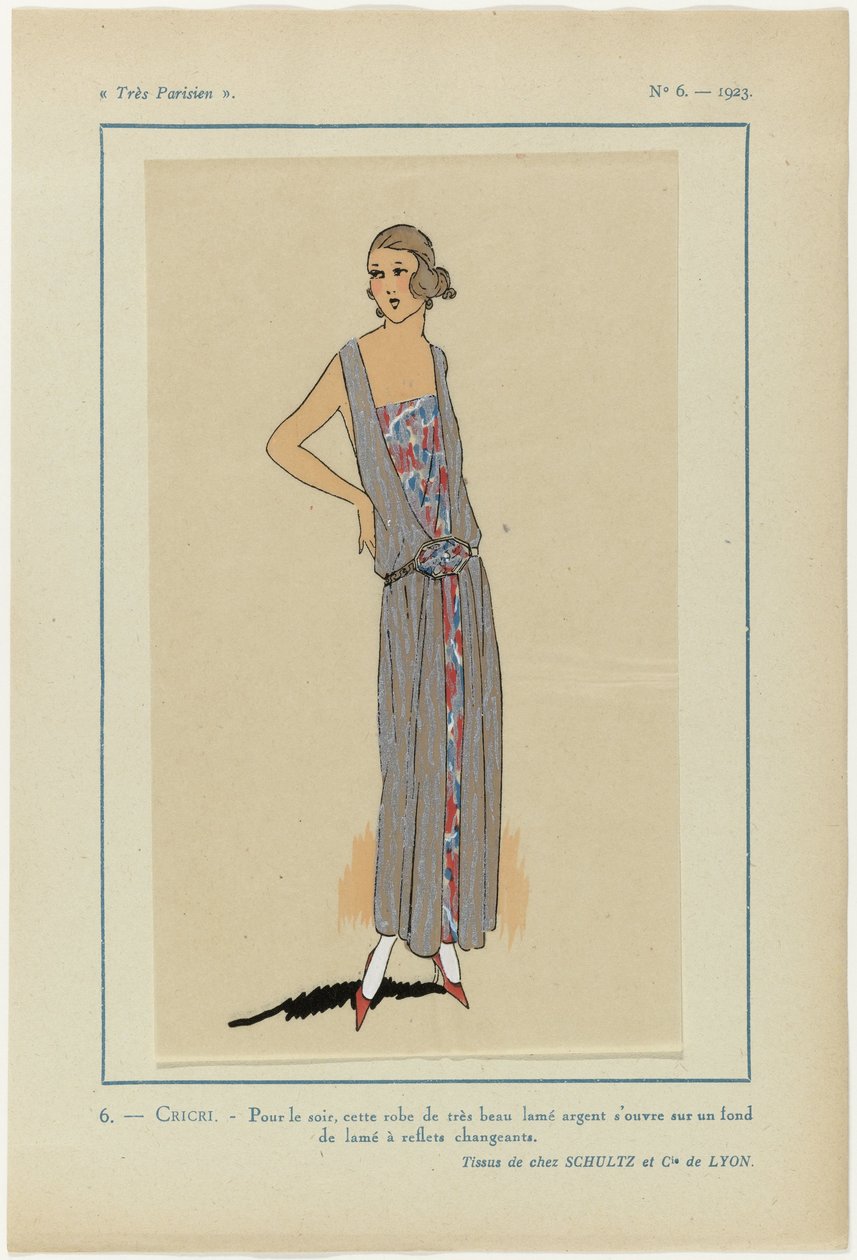 Très Parisien, 1923, No 6: 6.- CRICRI. - Pour le soir, cette robe... - Anonymous