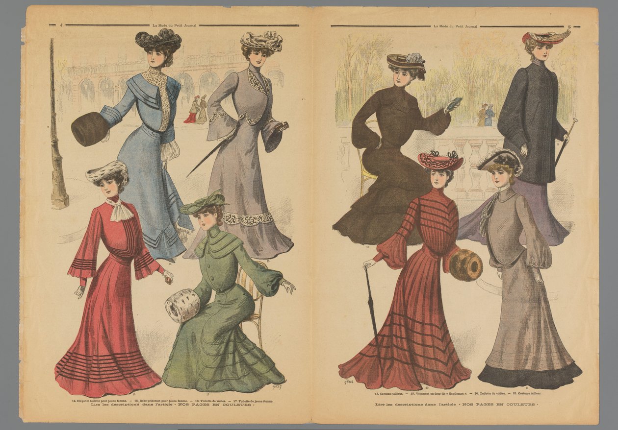 Deux pages de La Mode du Petit Journal, 10 novembre 1902 - Anonymous