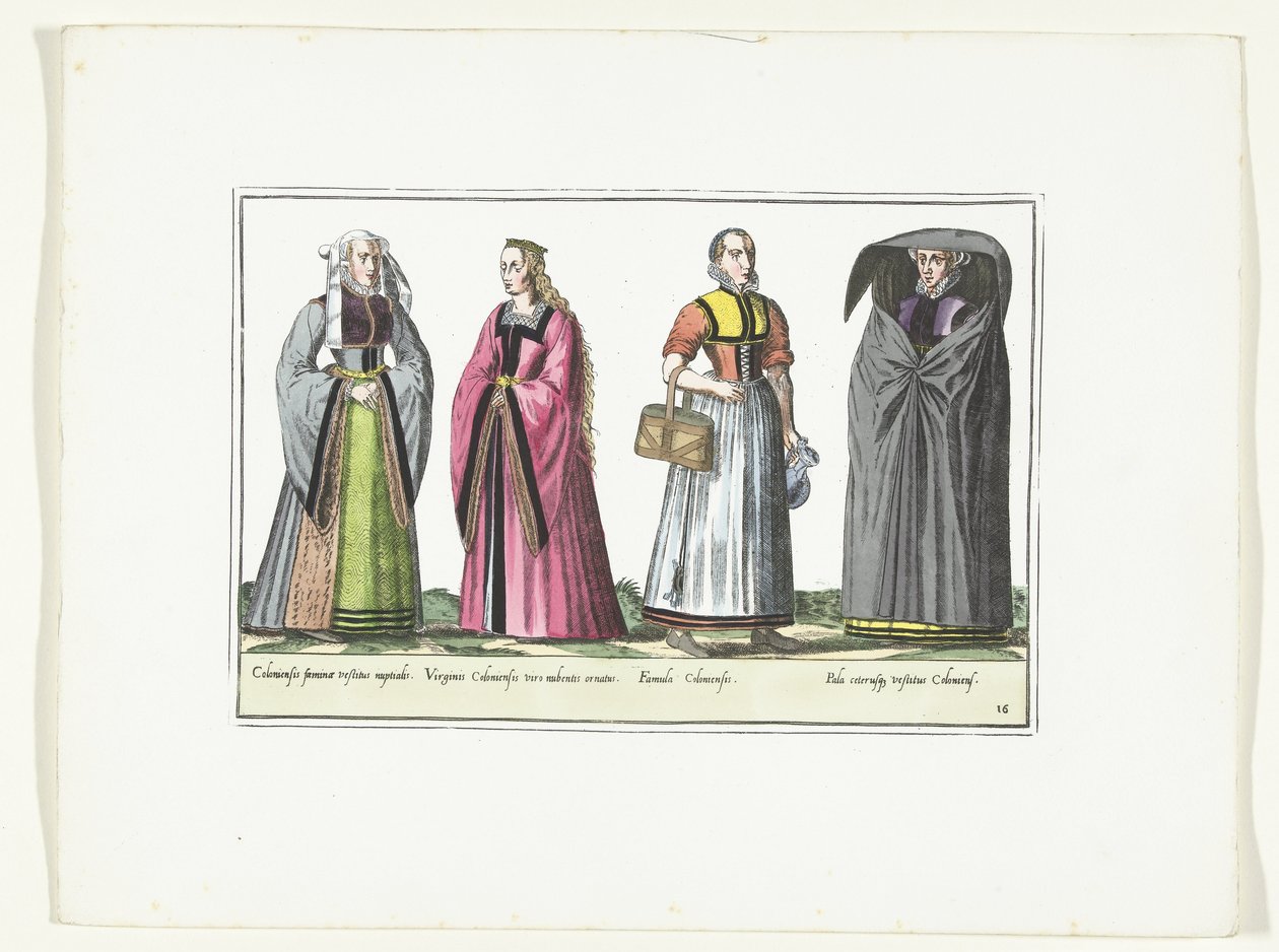 Quatre femmes vêtues à la mode allemande, ca. 1580 - Anonymous