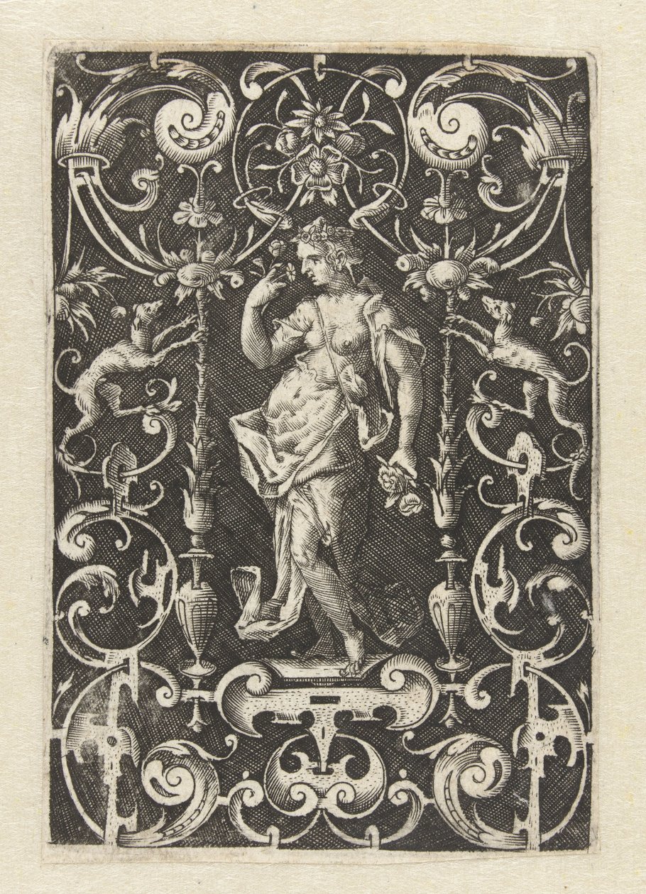 Décoration plate avec l