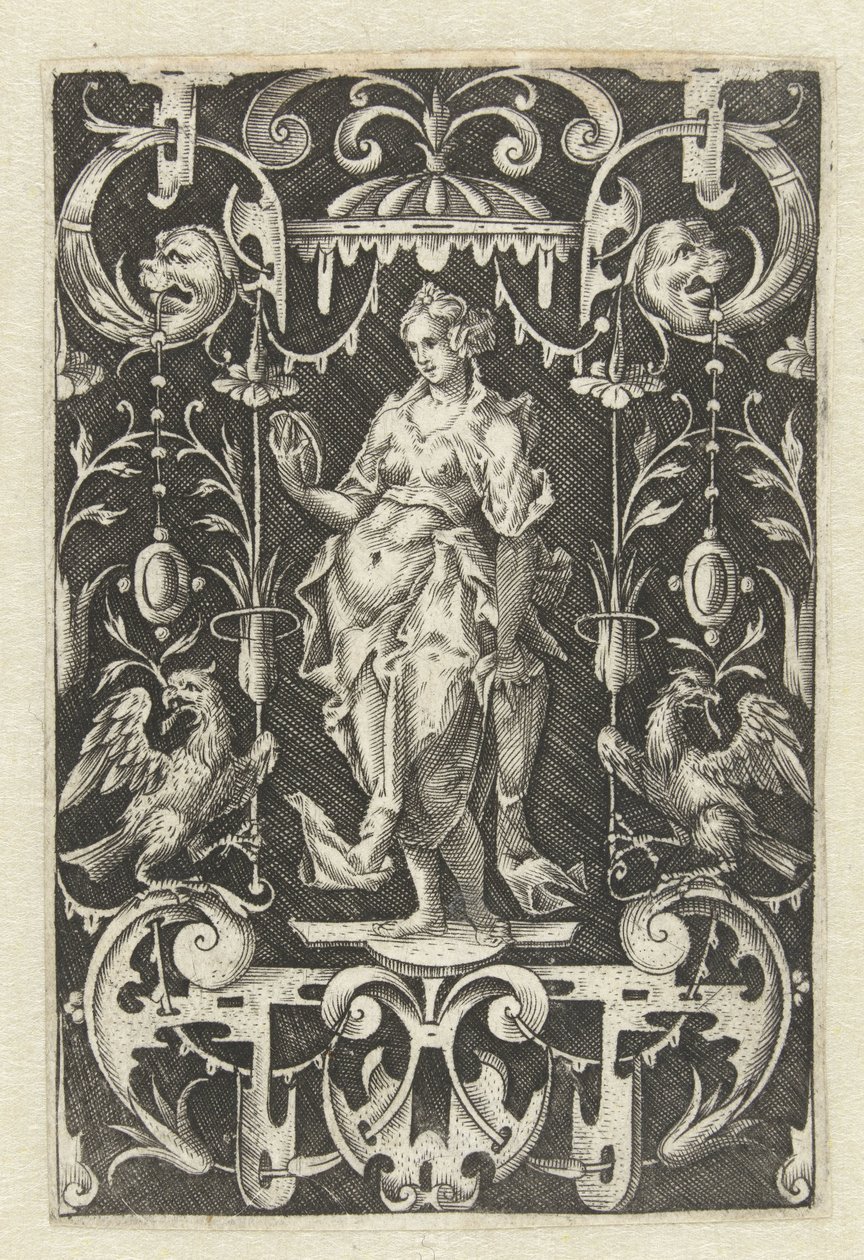Décoration plate avec la Vue - Anonymous
