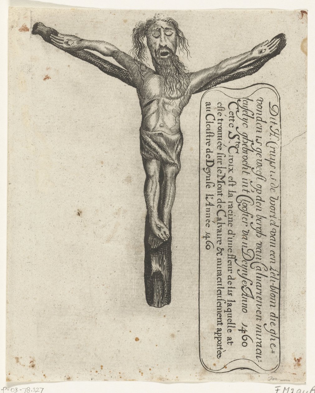 Croix miraculeuse dans le monastère de Deinze, 1460 - Anonymous
