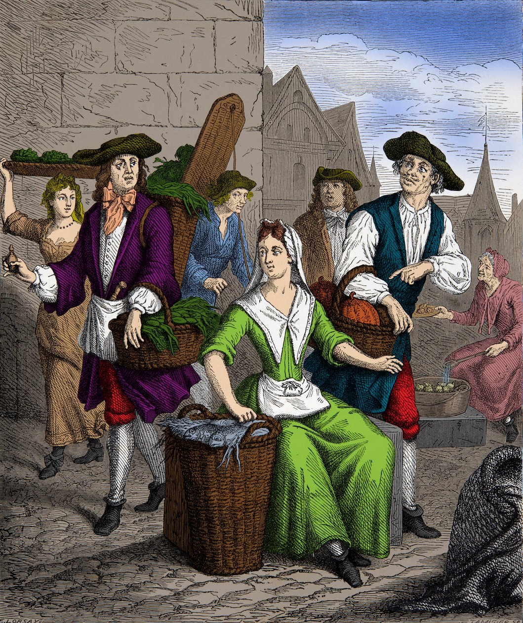 Une dame de la Halle sous le règne du roi Louis XVI - Anonymous Anonymous