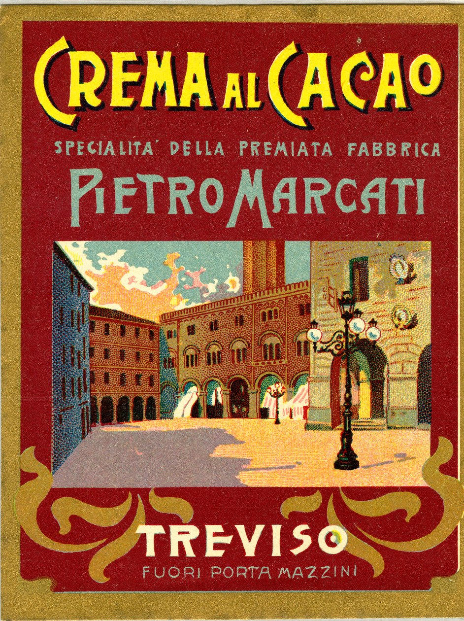 Publicité pour la crème de cacao Marcati de Trévise (Chromolithographie) - Anonymous Anonymous