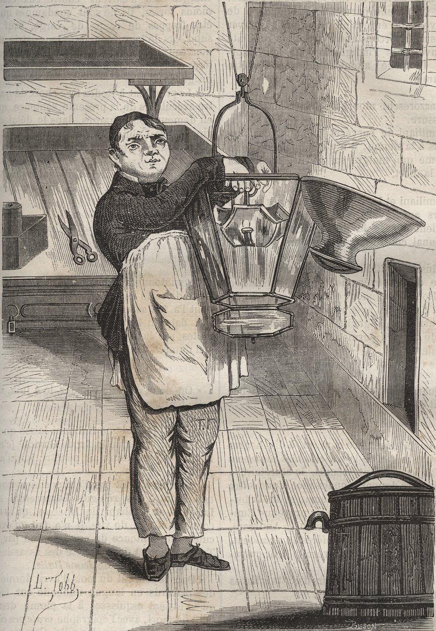 Anthelme Collet au bagne de Rochefort. Gravure dans « Histoire des bagnes depuis leur création à nos jours » (1877) par Pierre Zaccone. - Anonymous Anonymous