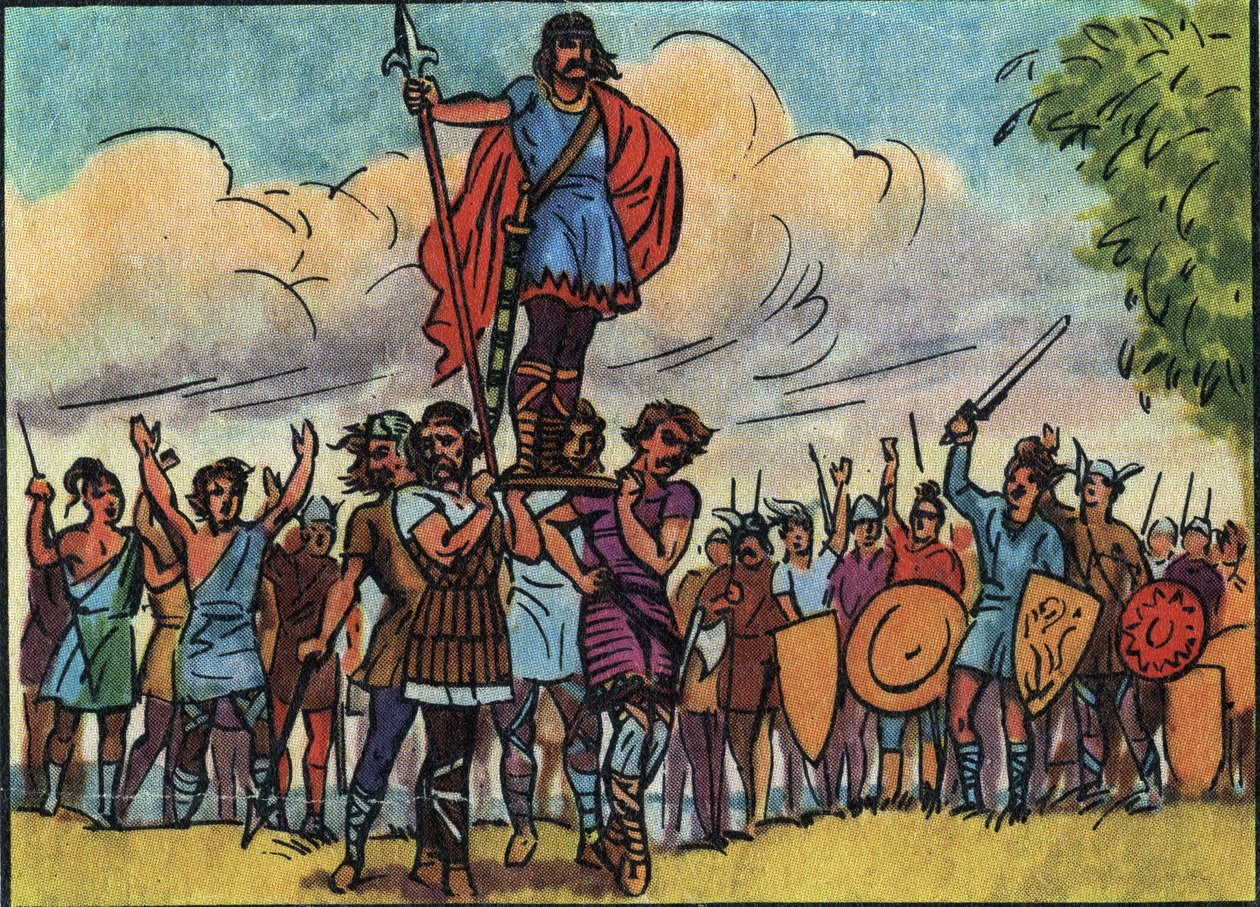 Clovis (roi des Francs de 481 à 511) a été élu roi par les Saliens qui l