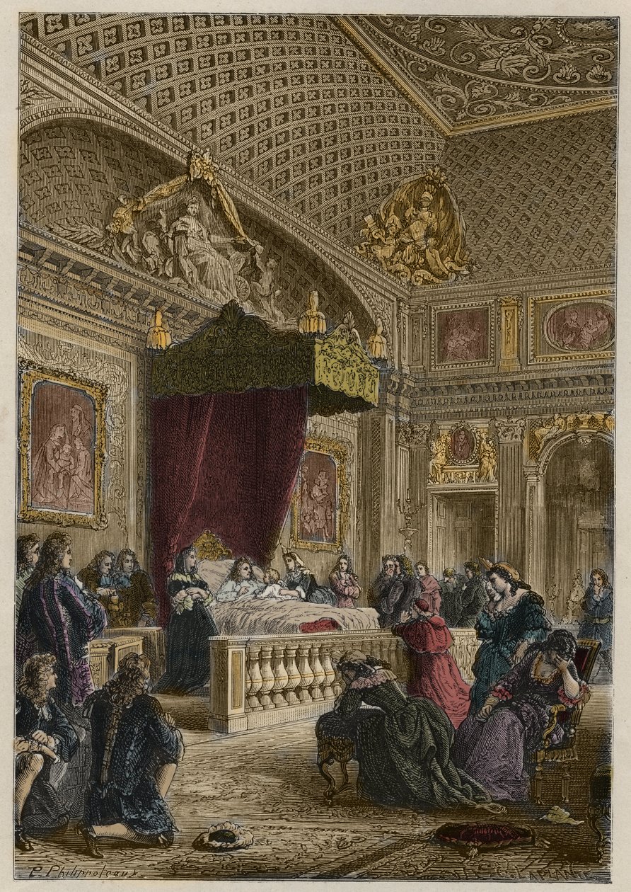 Mort de Louis XIV à Versailles, le 1er septembre - Anonymous Anonymous
