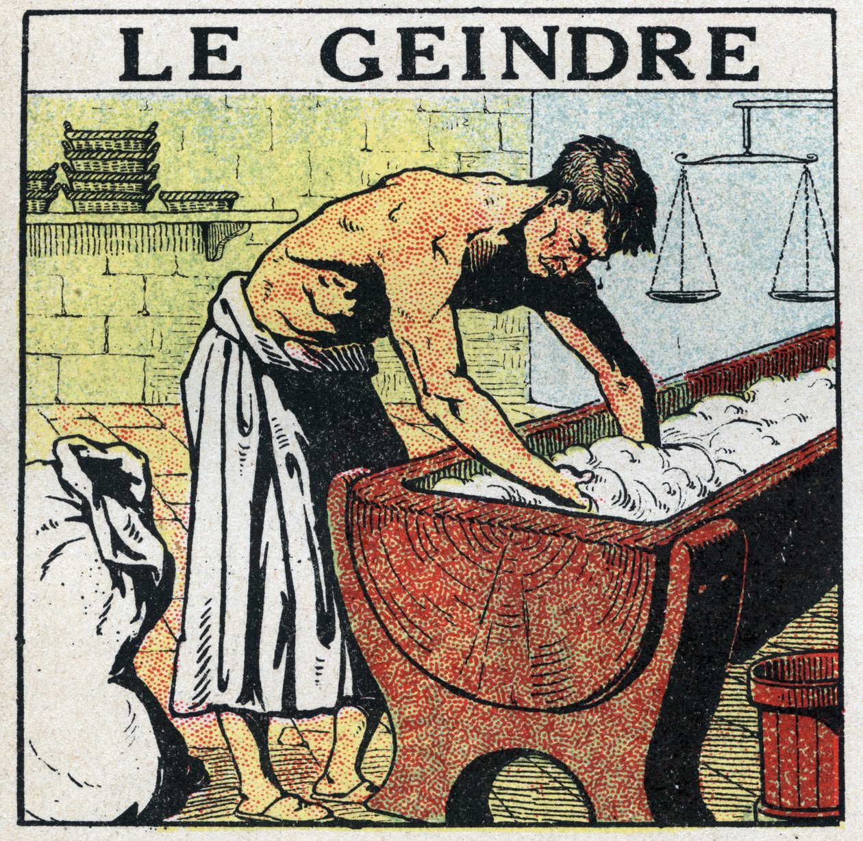 Outils électriques : le pétrin électrique. Illustration anonyme de 1925. Collection privée. - Anonymous Anonymous