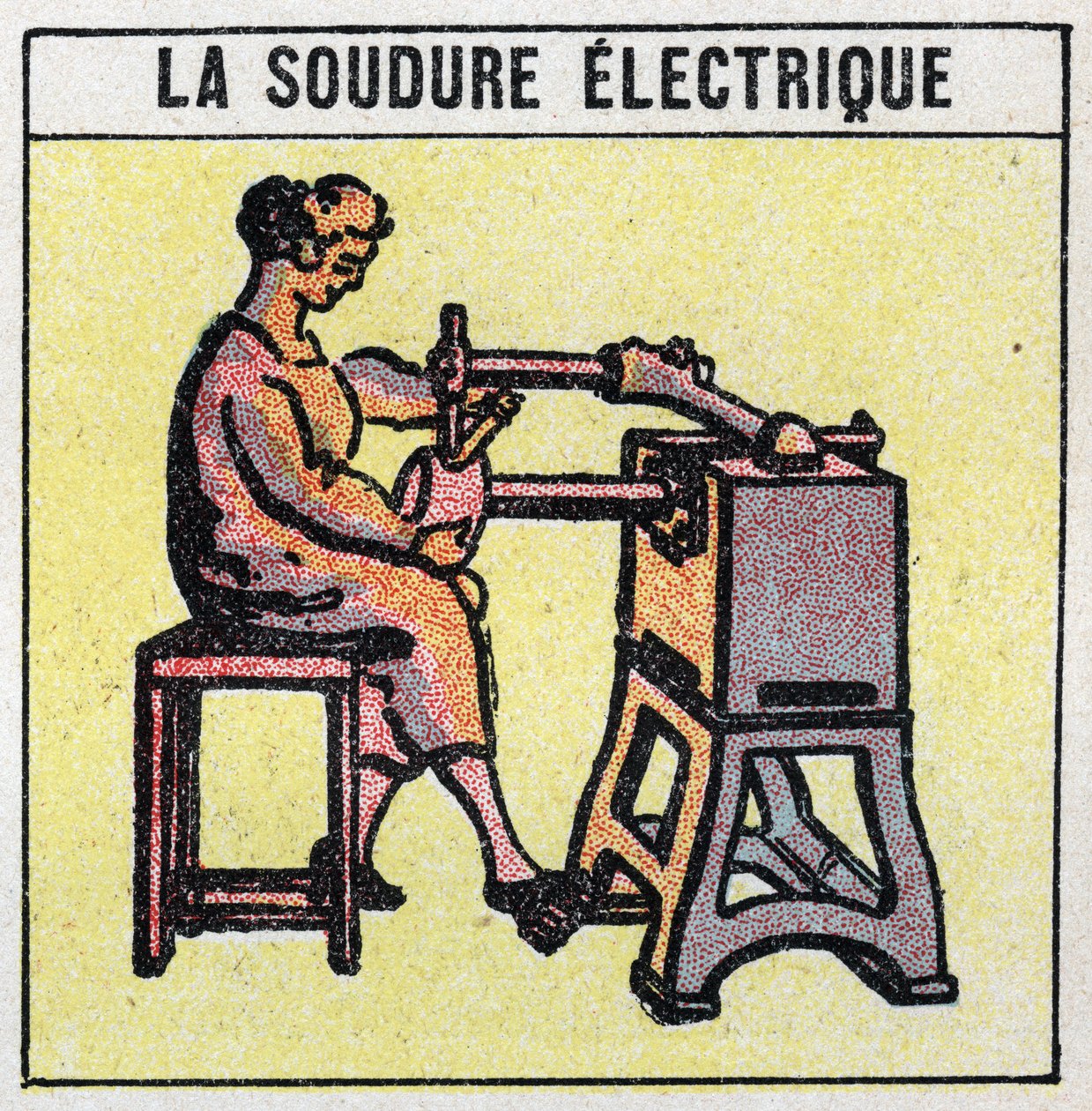 Outils électriques : soudage électrique. Illustration anonyme de 1925. Collection privée. - Anonymous Anonymous