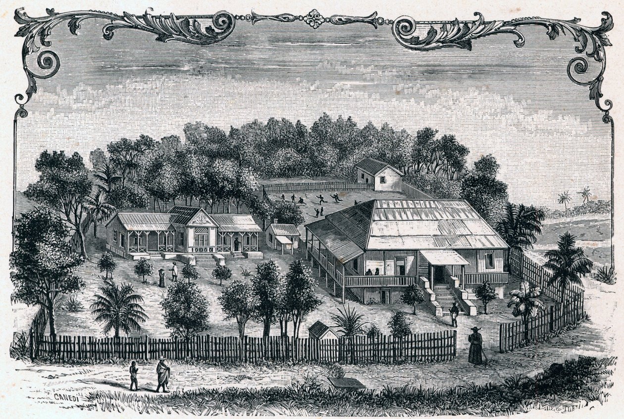 Vue extérieure du presbytère et de l