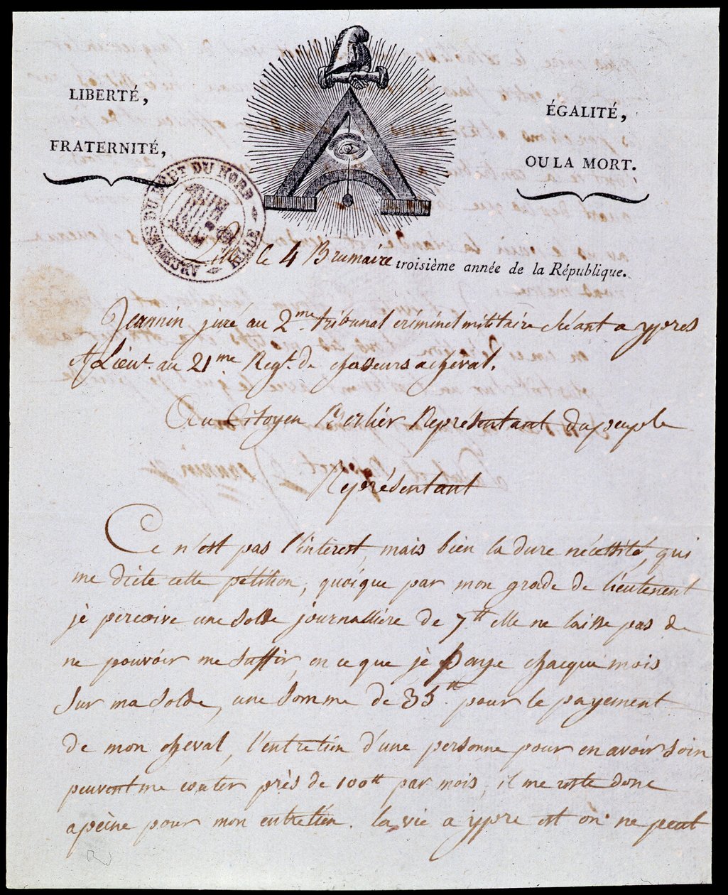 Révolution française : première page et en-tête d