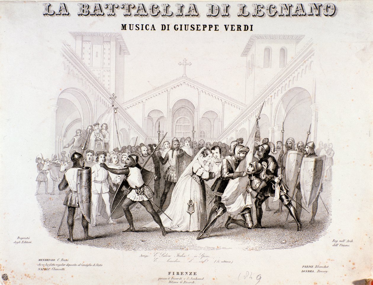 Frontispice de La battaglia di Legnano - Anonymous Anonymous