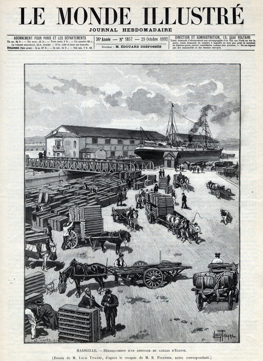 Commerce maritime : débarquement d
