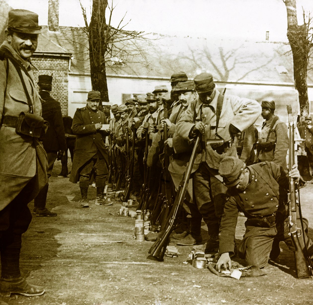 Photographie - Plaque de verre stéréoscopique sur la Première Guerre mondiale : Un détail - Anonymous Anonymous