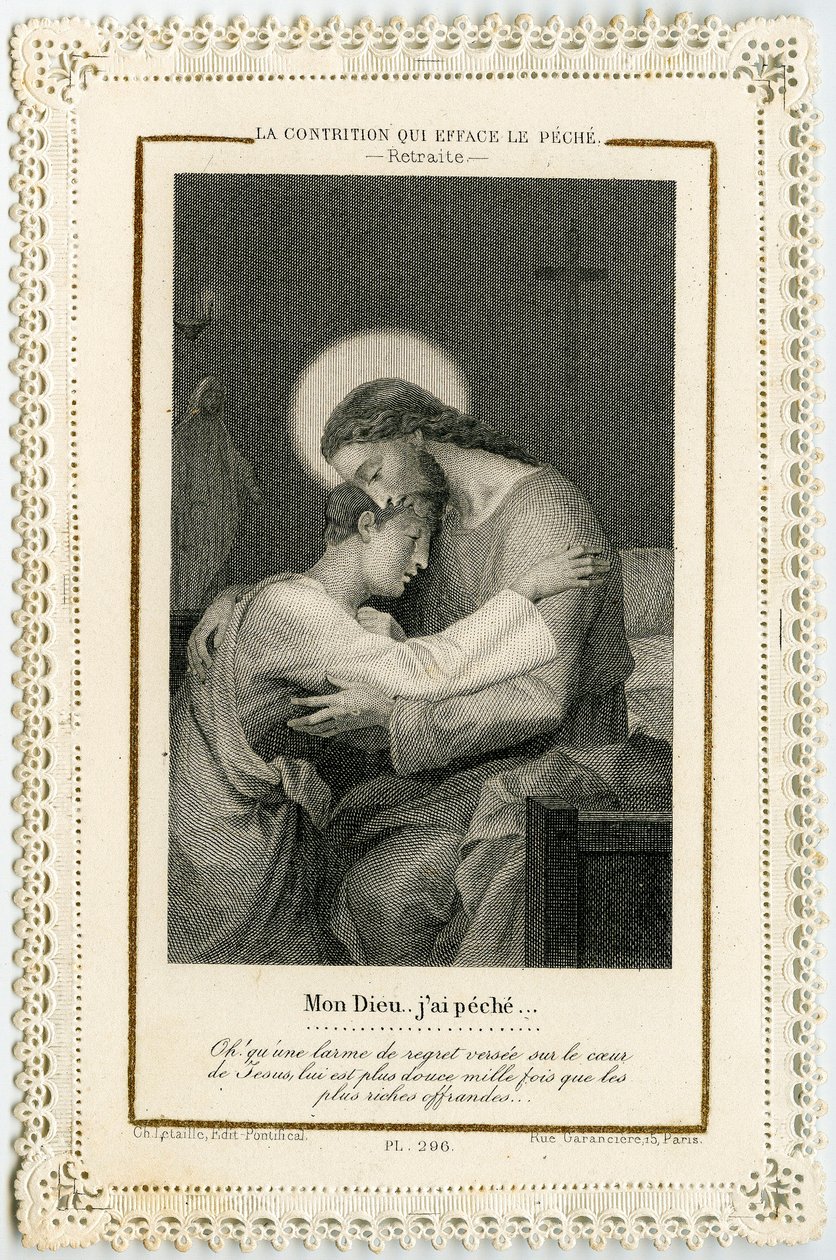 Image pieuse : Un pécheur s