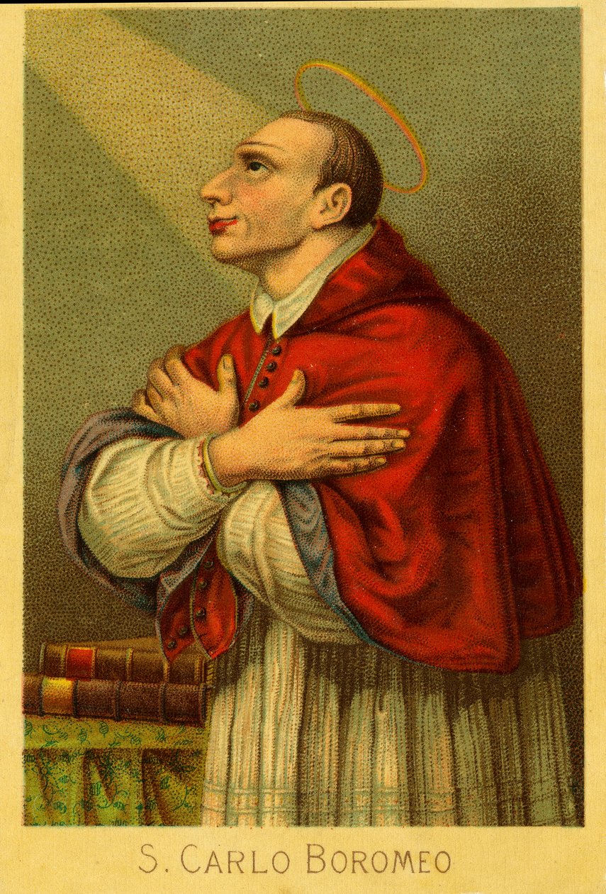 Image pieuse : Charles Borromée cardinal archevêque de Milan - Anonymous Anonymous