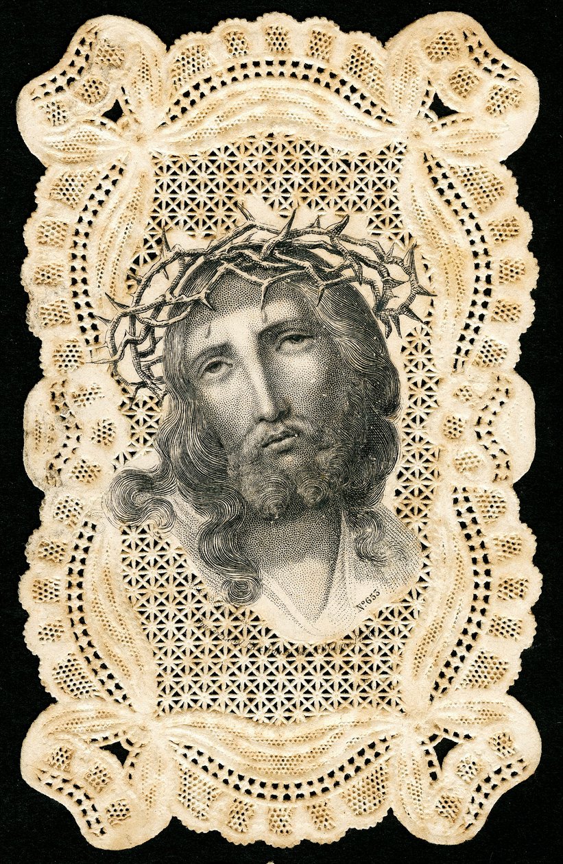Image pieuse : Jésus-Christ couronné d