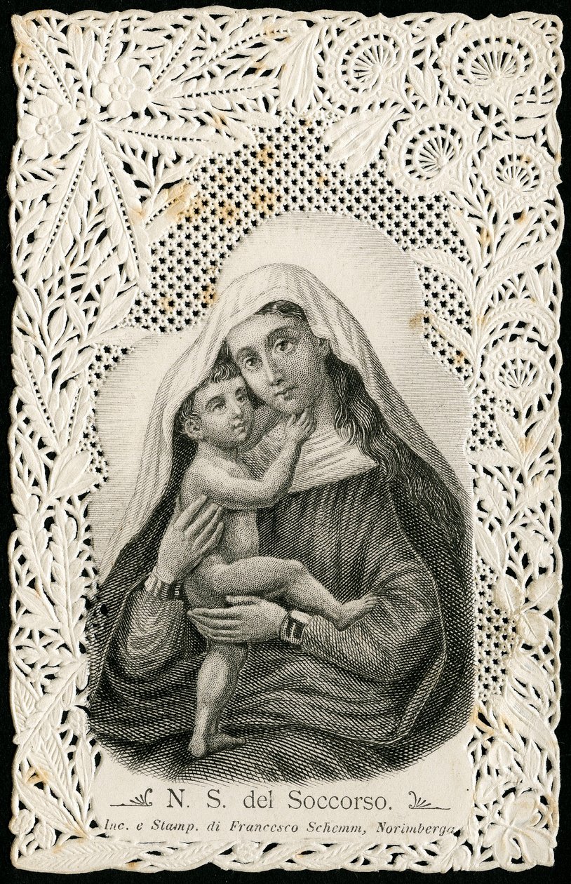 Image pieuse : Notre dame du bon secours, avec Jésus - Anonymous Anonymous