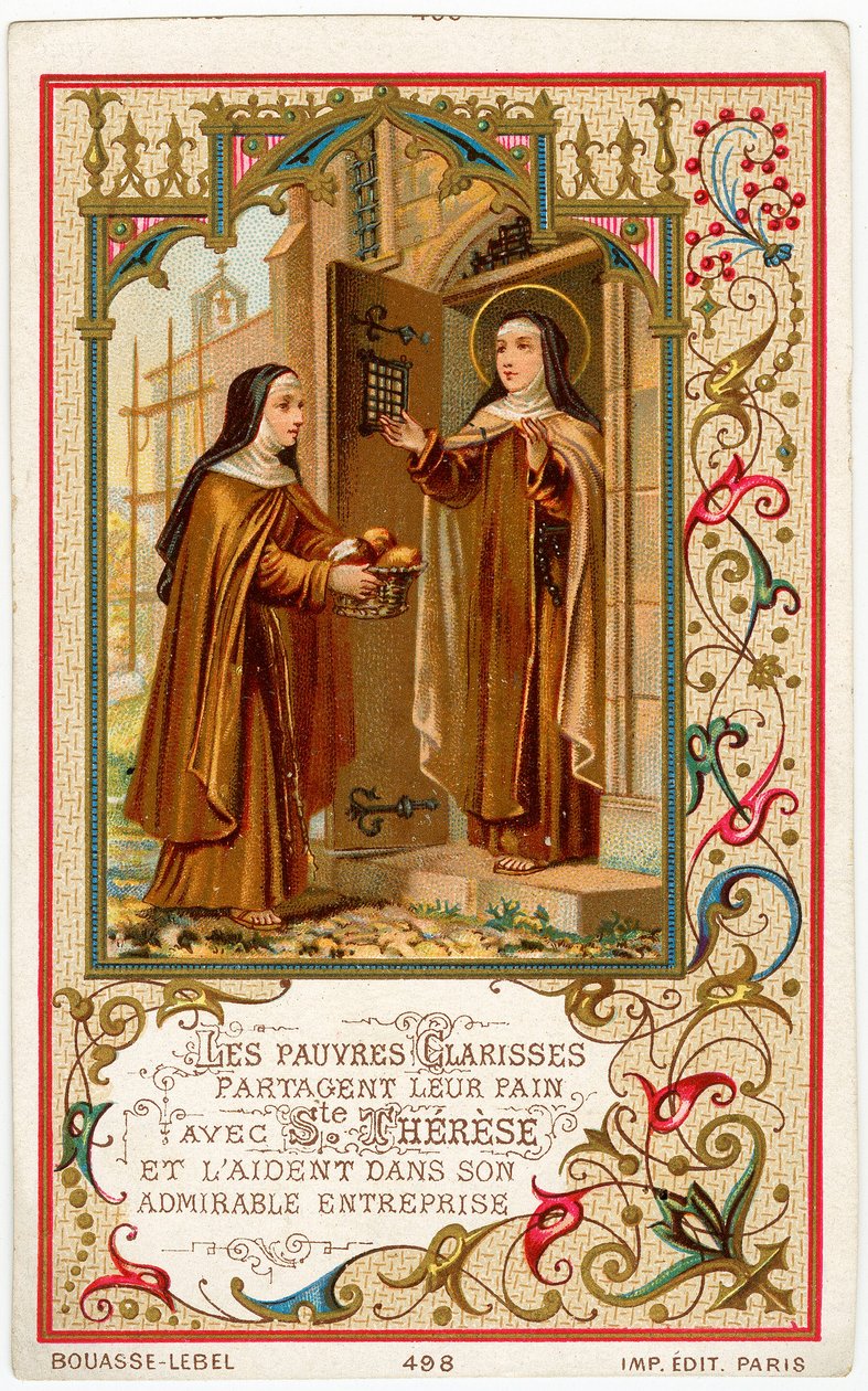 Image pieuse : Sainte Thérèse de Jésus reçoit de l