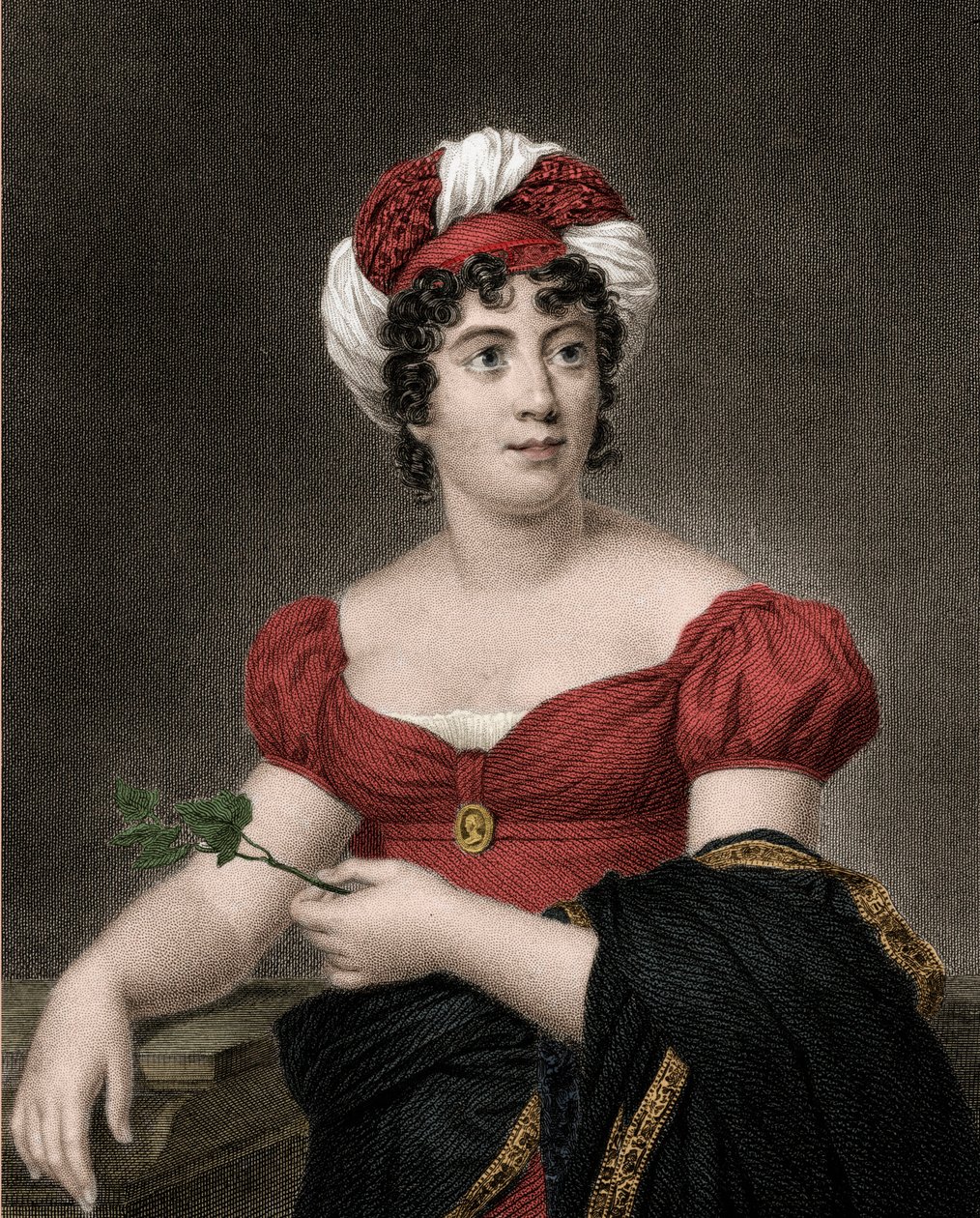 Portrait de Germaine Necker, baronne de Stael Holstein appelée Madame de Stael (1766-1817) - Anonymous Anonymous