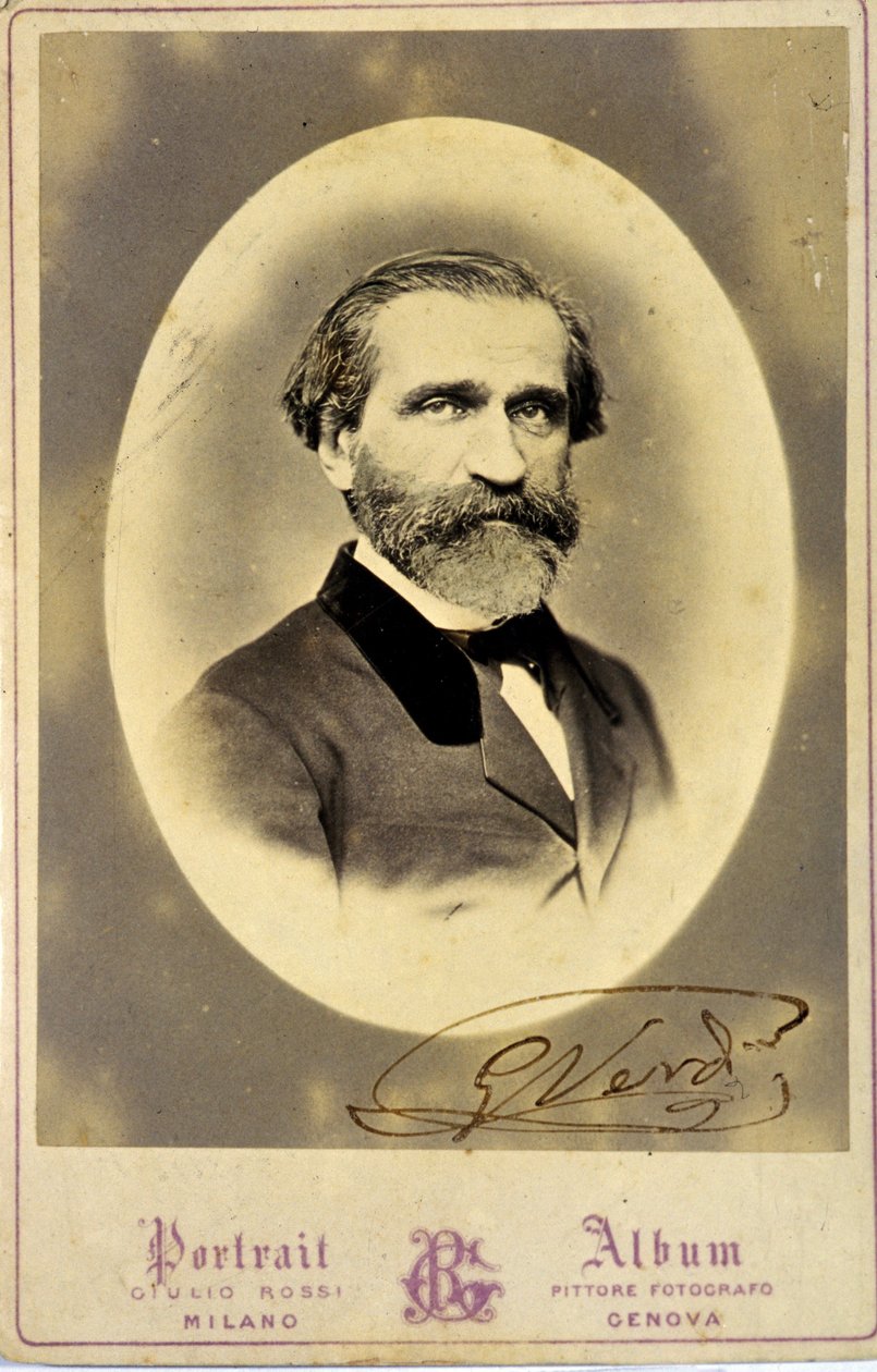 Portrait de Giuseppe Verdi (1813-1901), compositeur italien. vers 1850. Collection privée. Milan - Anonymous Anonymous