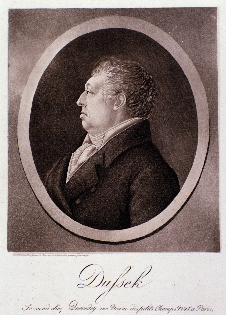 Portrait de Jan Ladislav Dussek (gravure) - Anonymous Anonymous