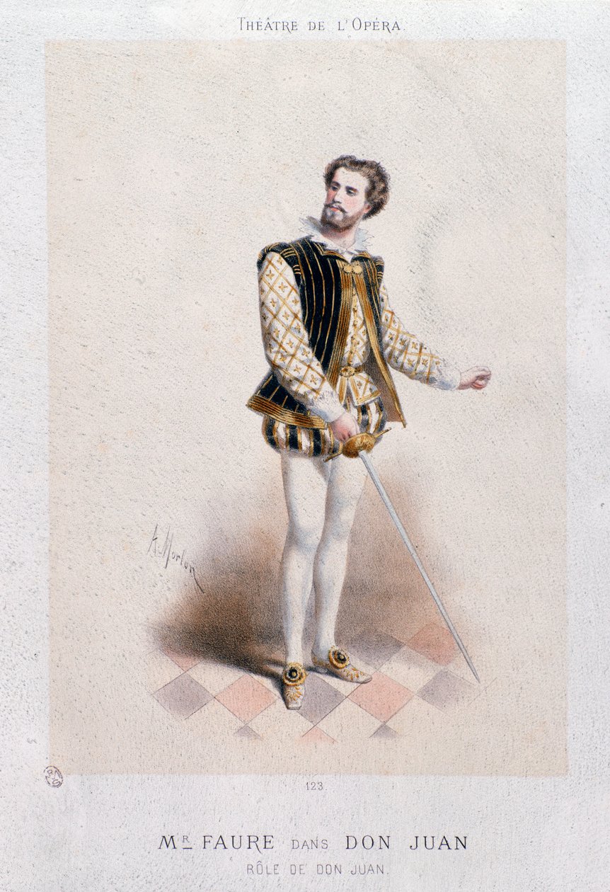 Portrait de Jean Baptiste Faure en Don Giovanni (1866) - Anonymous Anonymous