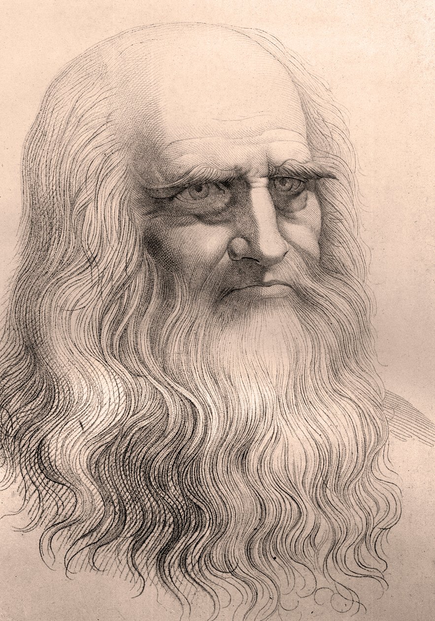 Portrait de Léonard de Vinci (1452 - 1519) d