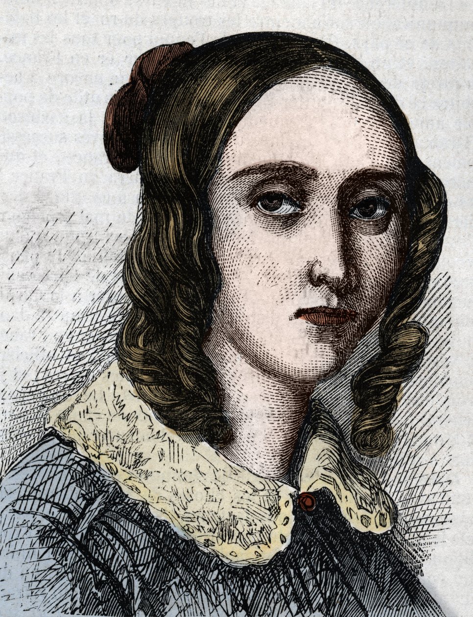 Portrait de Louise Farrenc 1804-1875. Pianiste, compositrice, enseignante française. - Anonymous Anonymous