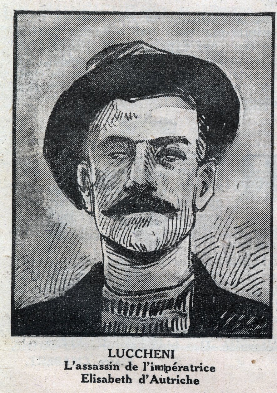 Portrait de Luigi Lucheni (1873-1910), anarchiste italien, assassin en 1898 d