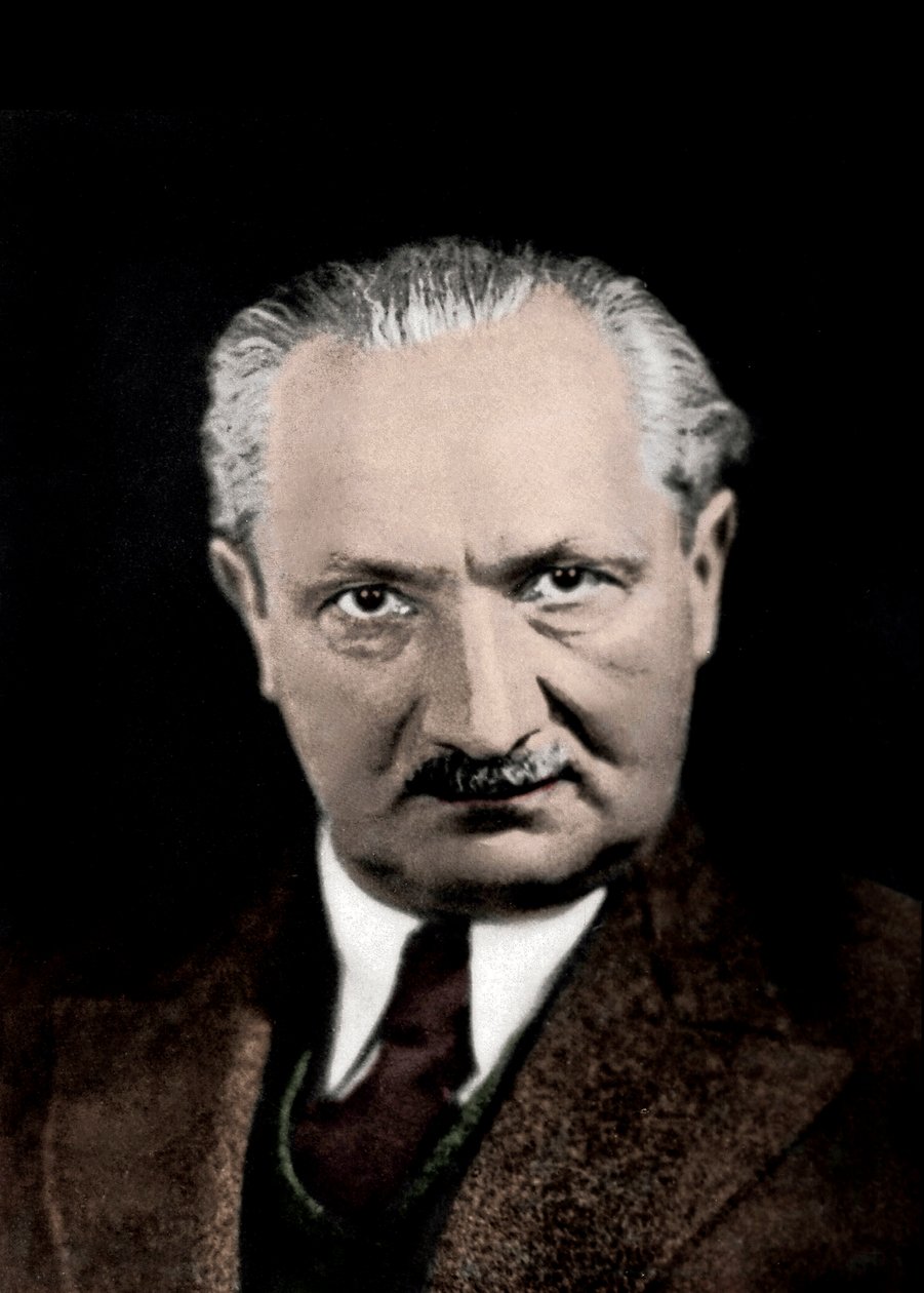Portrait de Martin Heidegger (1889-1976), philosophe allemand - Anonymous Anonymous