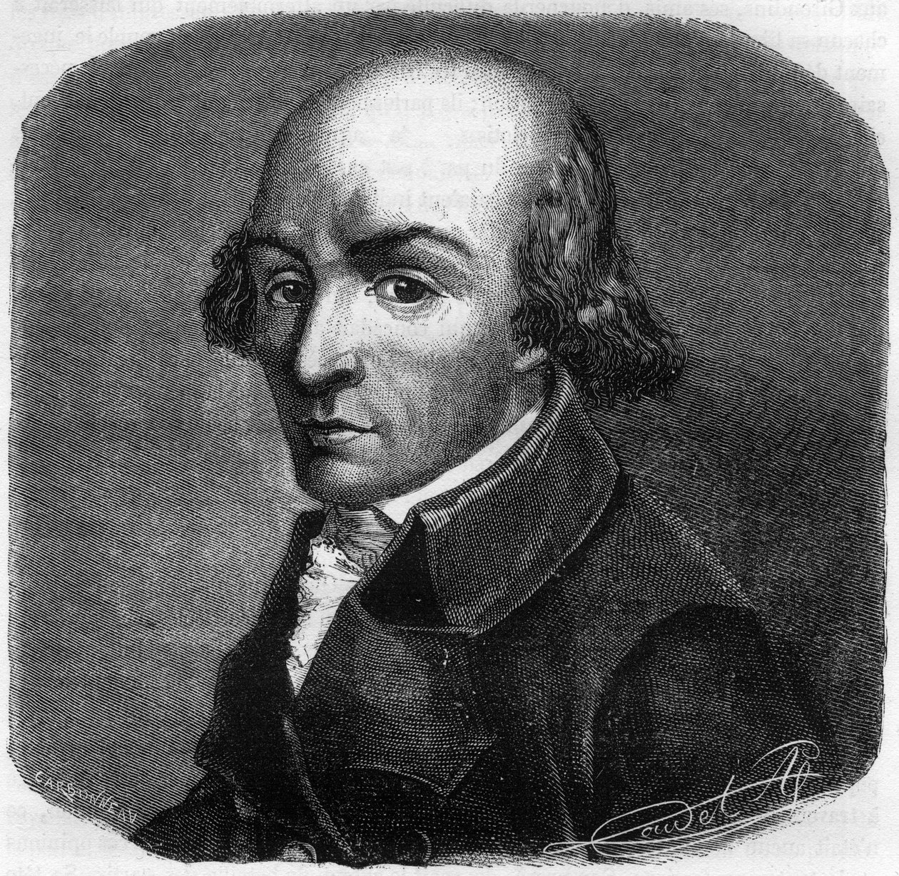 Portrait de Pierre Florent Louvet, dit Louvet de la Somme (1757-1818), homme politique français - Gravure dans « Histoire des Girondins » par Alphonse de Lamartine (1790-1869) 1865-1866 - Collection privée - Anonymous Anonymous