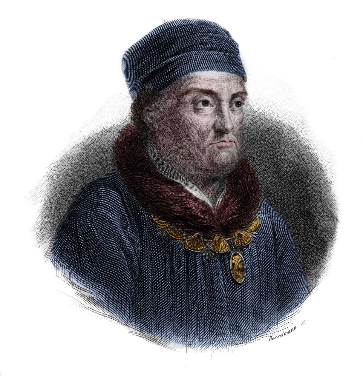 Portrait de René d'Anjou, ou René I d'Anjou, ou René I de Naples ou ...